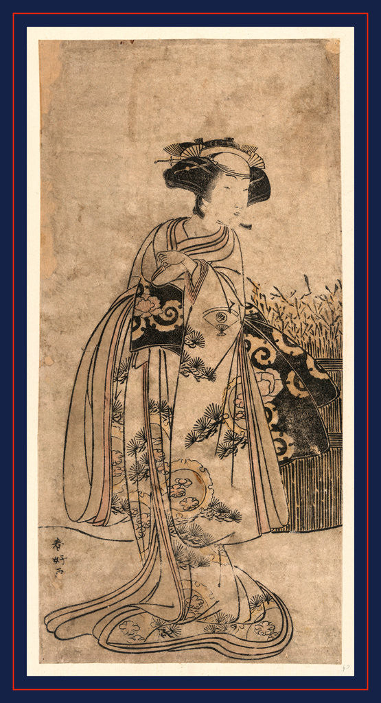 Detail of Onoe Tamizo, the Onnagata Onoe Tamizo by Anonymous
