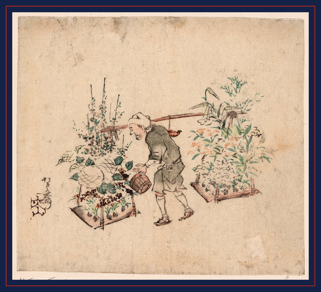 Detail of Hanauri, Flower Vendor by Anonymous