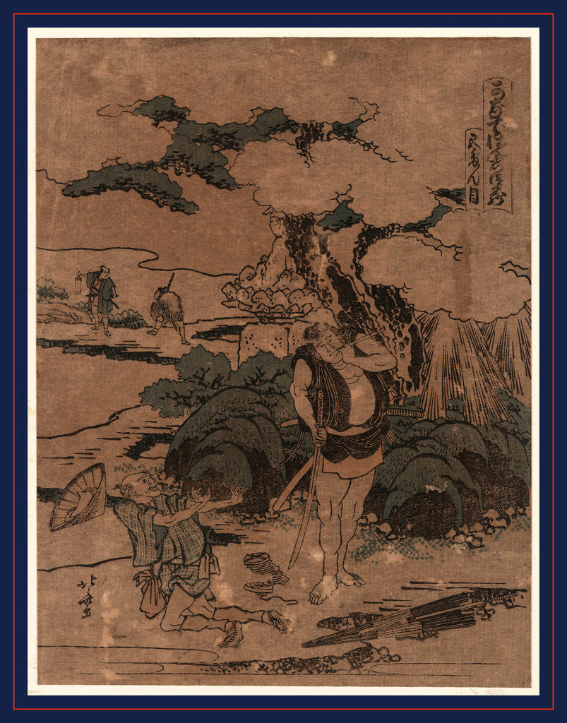 Detail of Yoichibei, an Old Man, Returning Home after Selling His Daughter, Okaru, to a Brothel to Raise Money So that His Son-in-Law, Kampei, Can Redeem Himself by Anonymous