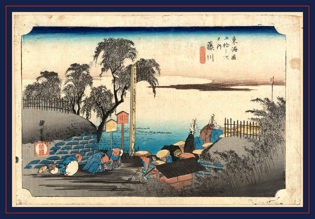Detail of Fujikaw by Ando Hiroshige