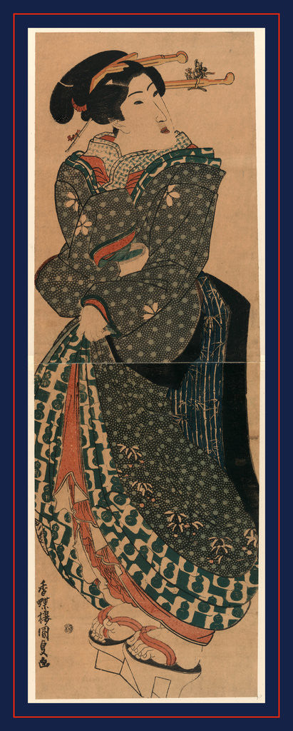 Detail of Tomimoto No Geisha, the Geisha Tomimoto by Anonymous
