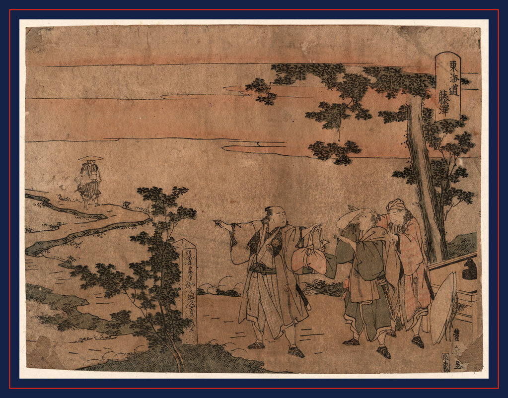 Detail of Fujisawa by Utagawa Toyohiro
