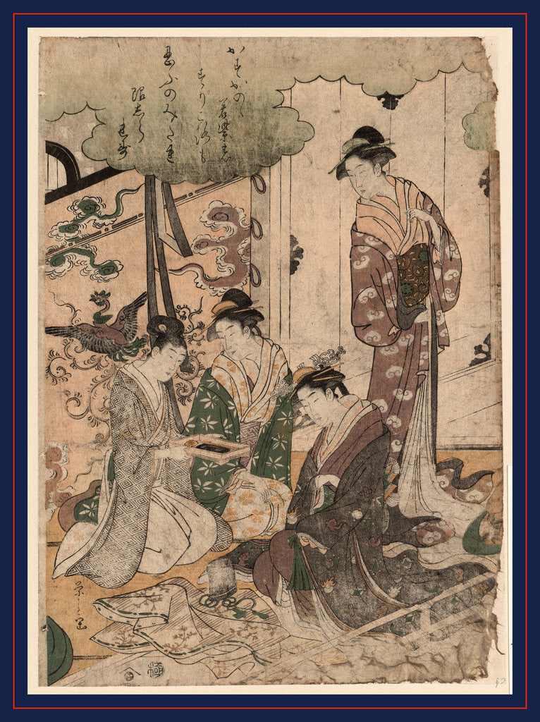 Detail of Ise monogatari, Tale of Ise by Hosoda Eishi