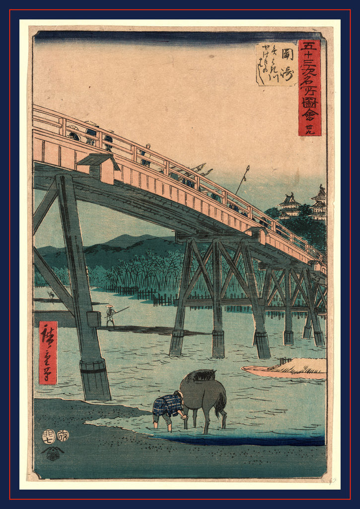 Detail of Okazak by Ando Hiroshige