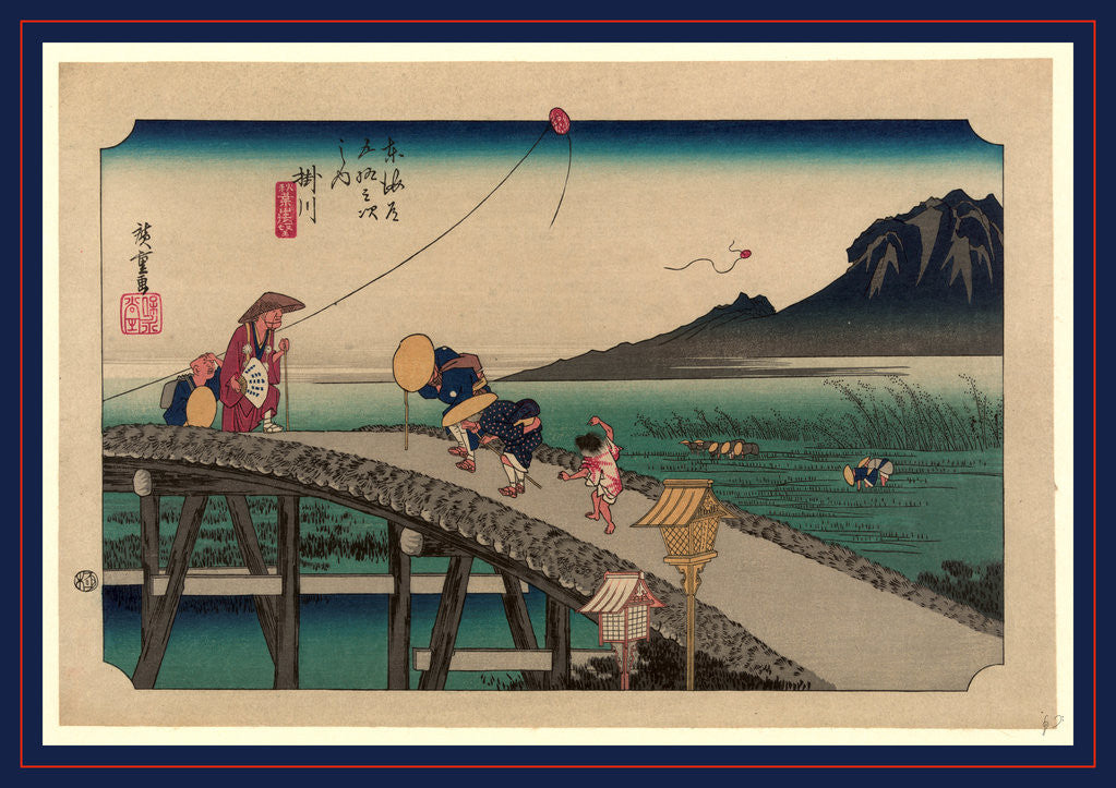 Detail of Kakegaw by Ando Hiroshige