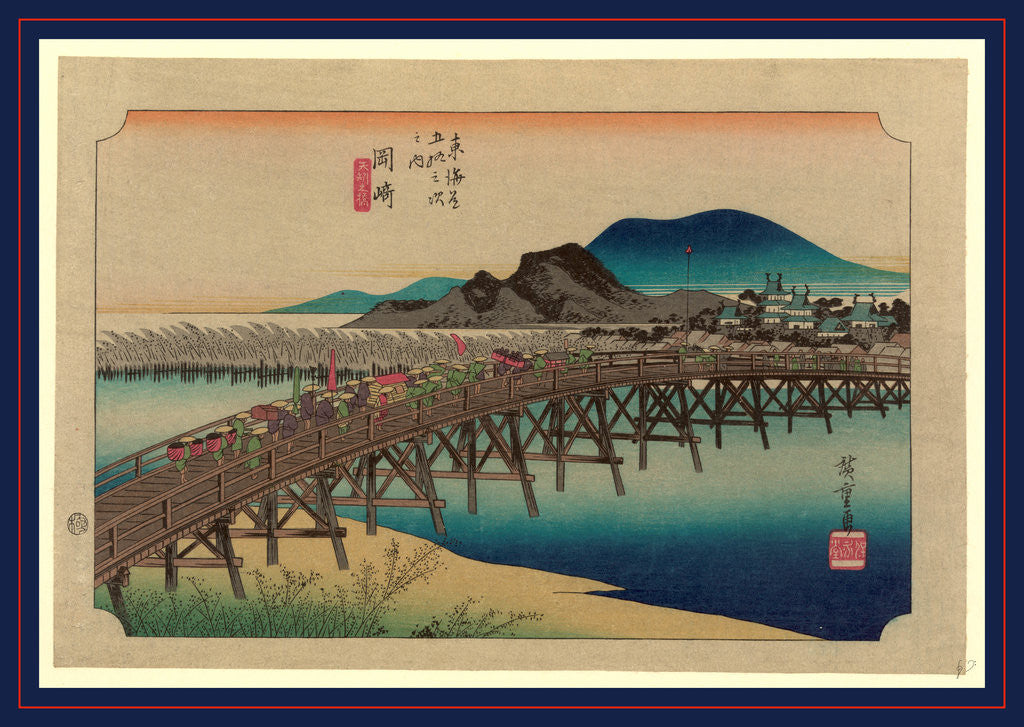 Detail of Okazak by Ando Hiroshige