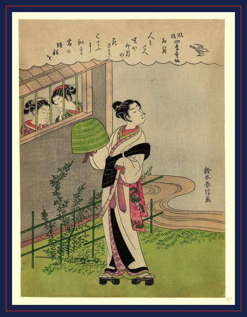Detail of Uzuki, April by Suzuki Harunobu
