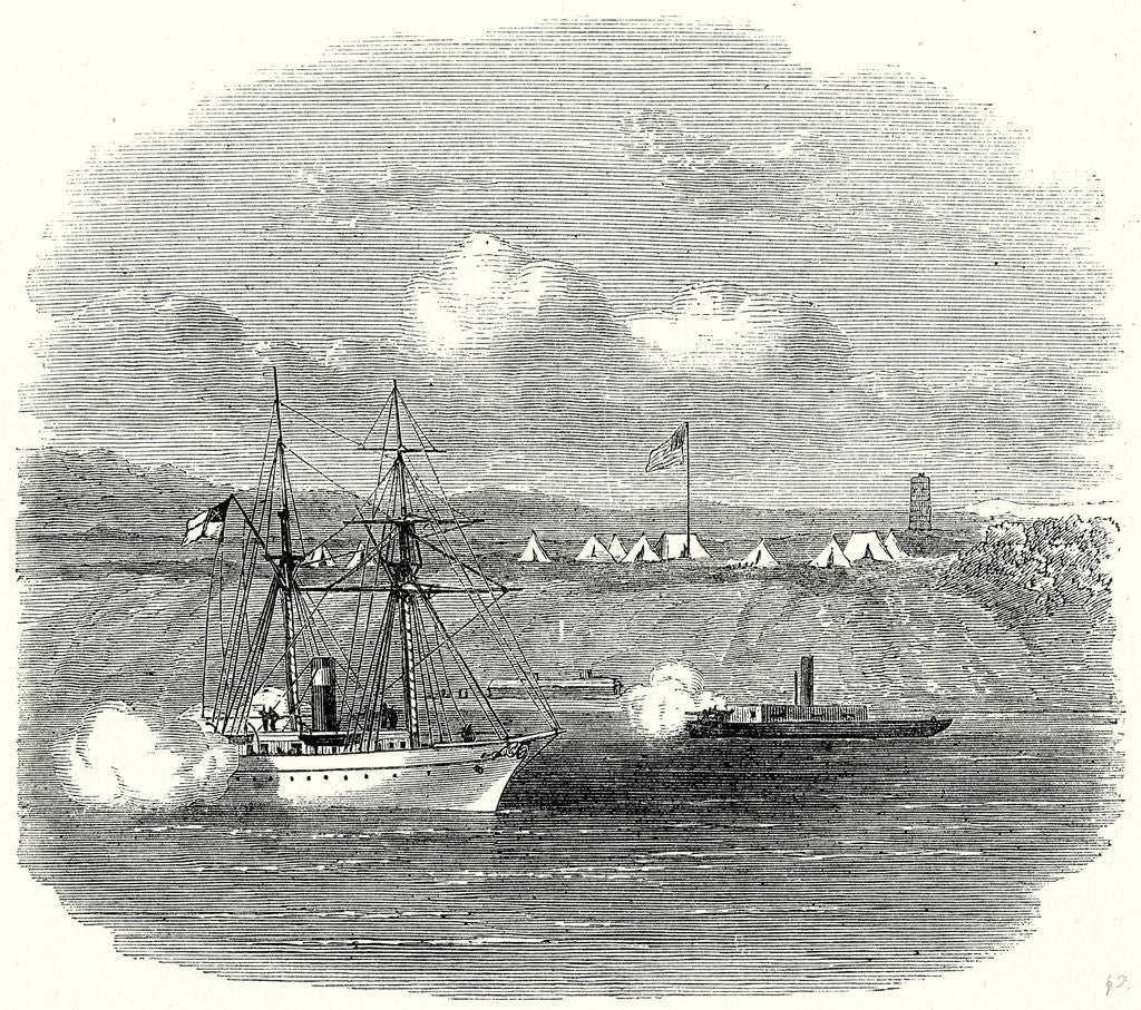 Detail of The Civil War in America Richmond Virginia after Its Conquest Fort Powhattan and the Right of the Federal Lines 20 May 1865 by Anonymous