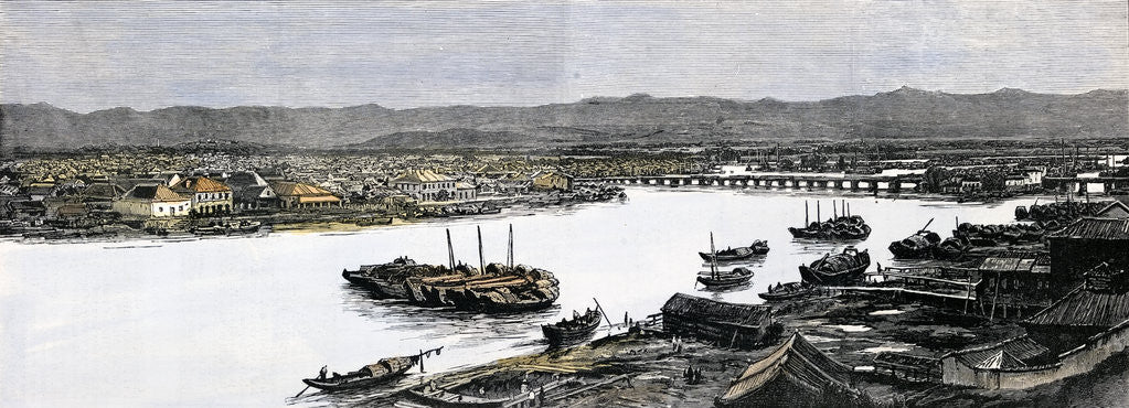 Detail of View of Fuzhou in 1884. China in the 19th Century. by Anonymous