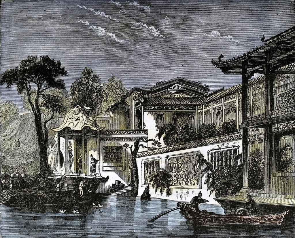 Detail of Honan Canal Canton China by Anonymous