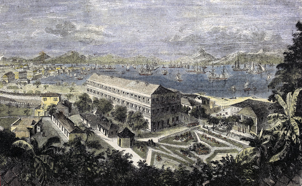Detail of Harbor of Hong Kong by Anonymous
