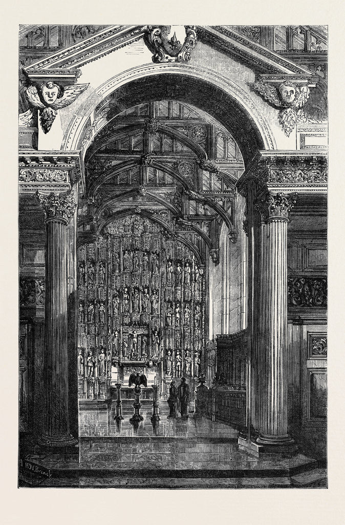 Detail of Oxford: Chapel, All Souls' College by Anonymous