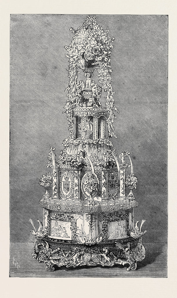 Detail of The Bride Cake by Anonymous