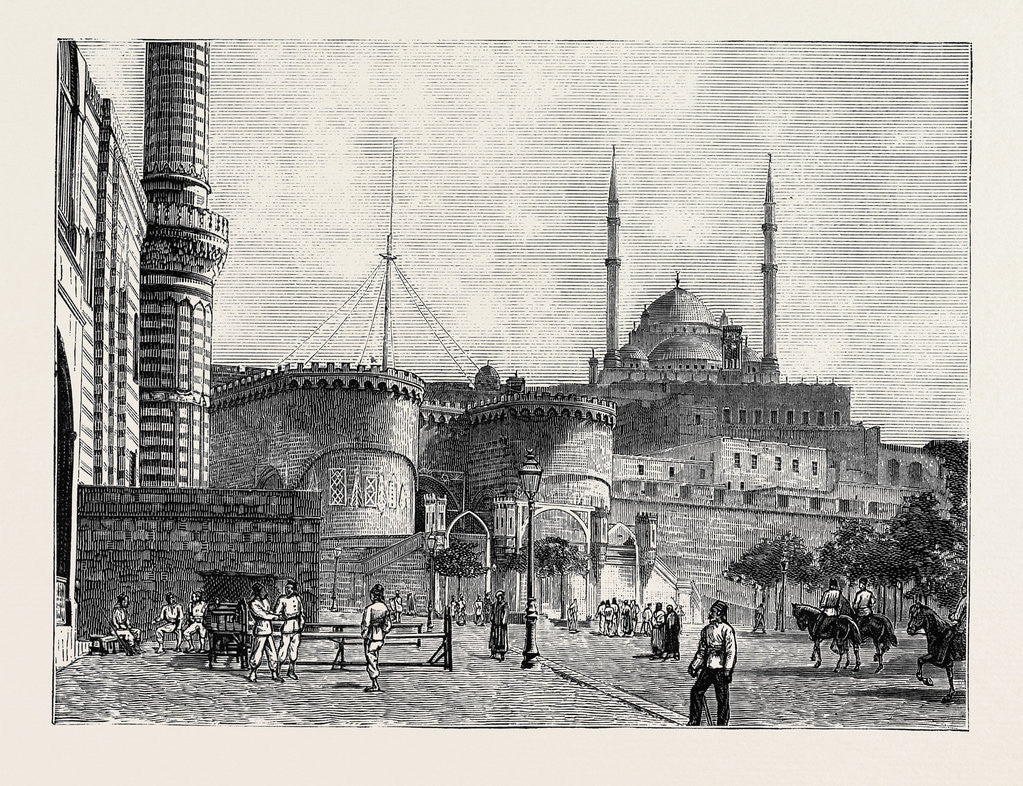 Detail of The Crisis in Egypt: The Citadel, Cairo by Anonymous