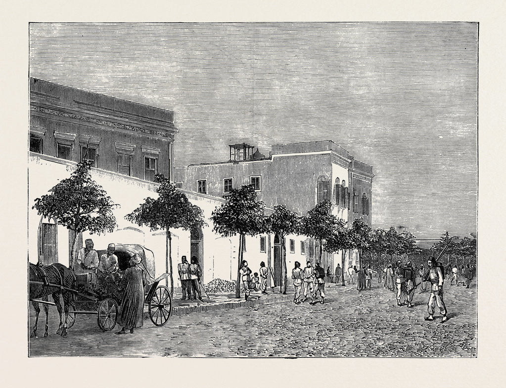 Detail of The Crisis in Egypt: Arabi Pasha's House, Cairo by Anonymous