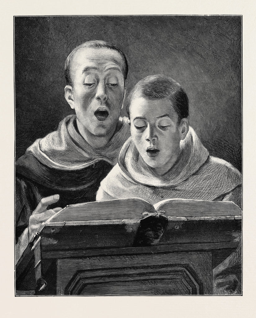 Detail of A Rehearsal from the Picture by A. Roberts by Anonymous