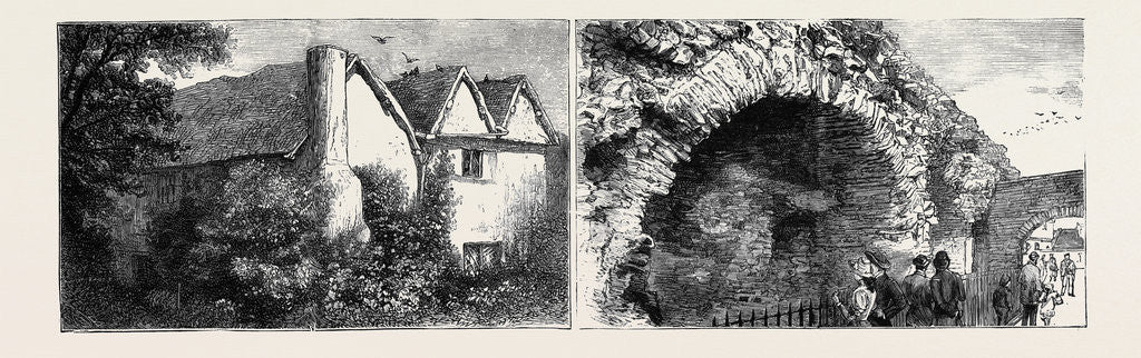 Detail of Leicester: Latimer's House, the Old Jewry Wall by Anonymous