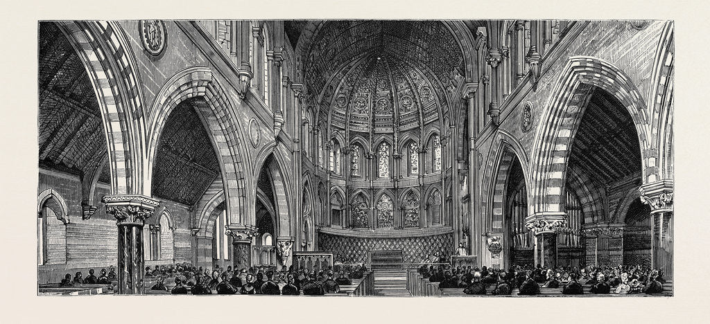 Detail of Leicester: Interior of St. Mark's Church by Anonymous