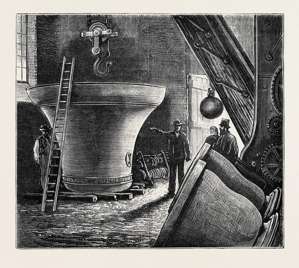 Detail of Great Paul: The New Bell for St. Paul's Cathedral: Position for the First Testing of Tone by Anonymous