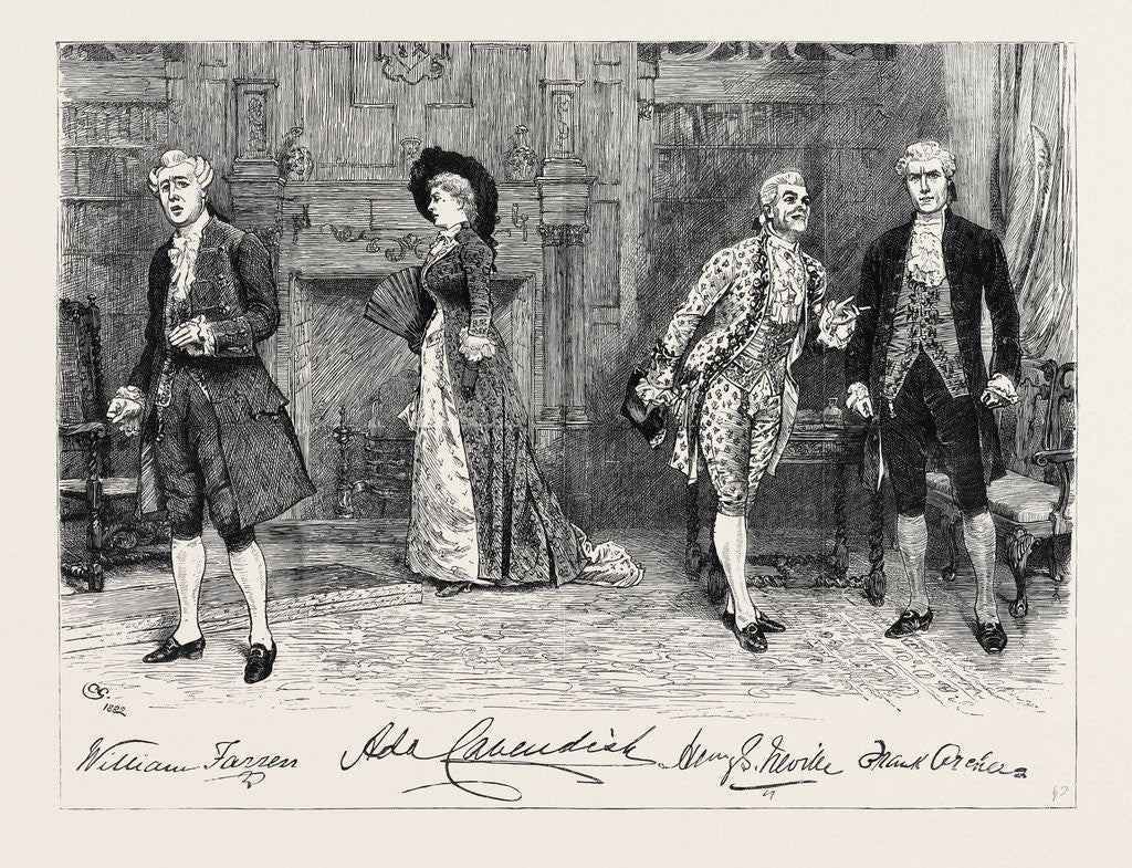 Detail of The School for Scandal at the Vaudeville Theatre: The Screen Scene by Anonymous
