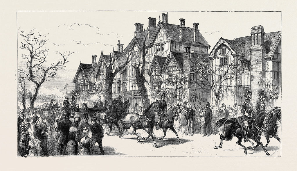 Detail of The Royal Procession Passing Queen Elizabeth's Lodge by Anonymous