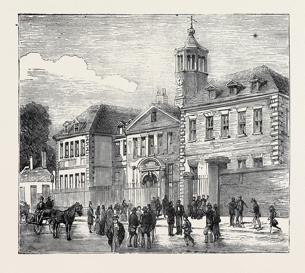 Detail of The Assassination of Lord F.C. Cavendish and Mr. T.H. Burke: Steevens' Hospital, to which the Bodies Were First Taken by Anonymous