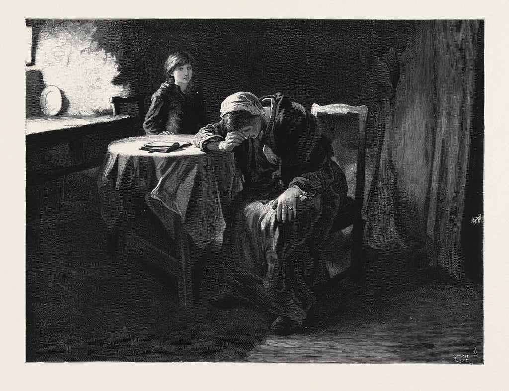 Detail of Bereaved from the Picture by Frank Holl, A.R.A. by Anonymous