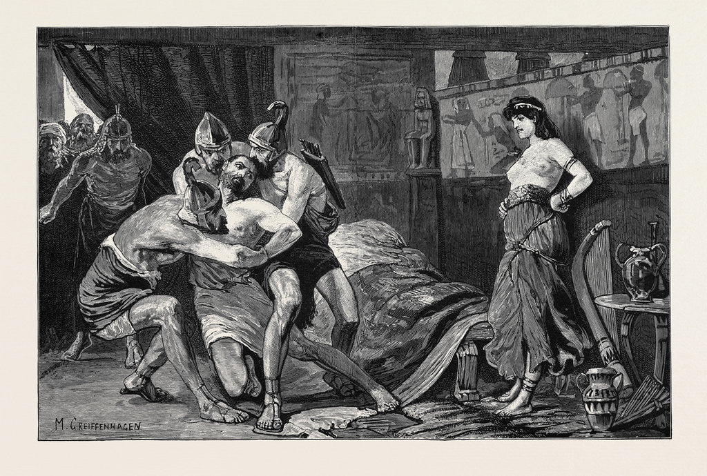 Detail of The Royal Academy Armitage Prize Pictures, Samson Bound by the Philistines: First Prize by Anonymous
