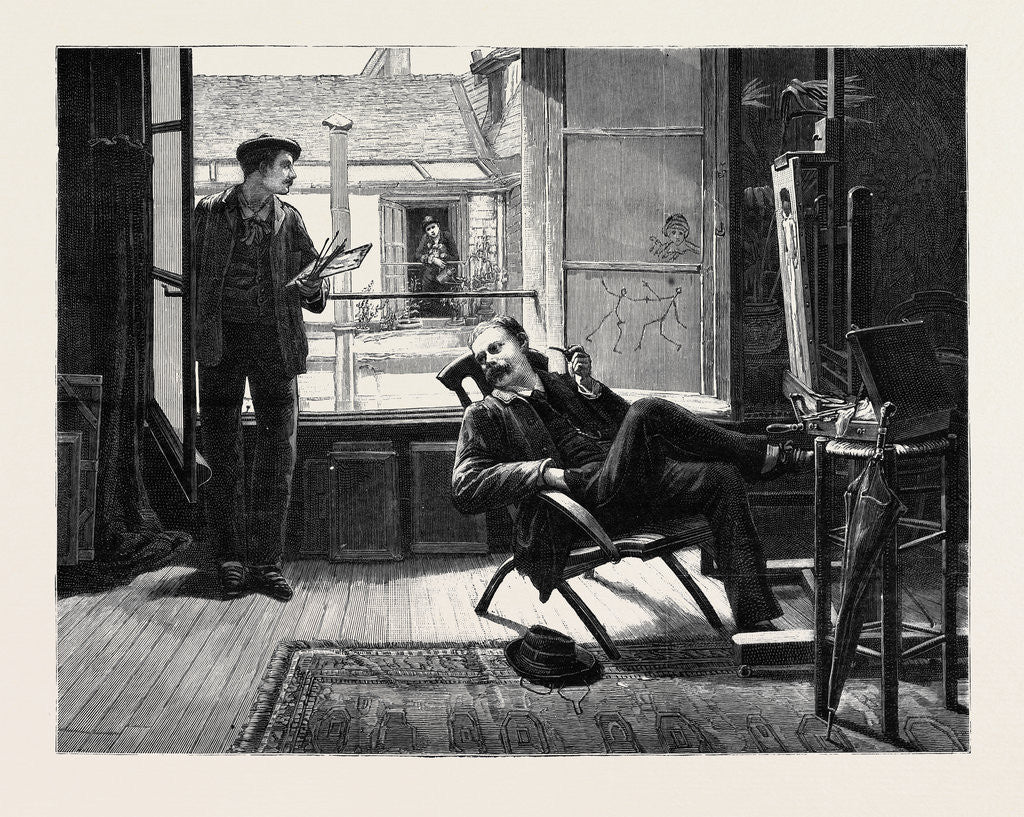 Detail of Neighbours from the Picture by W.H. Bartlett by Anonymous