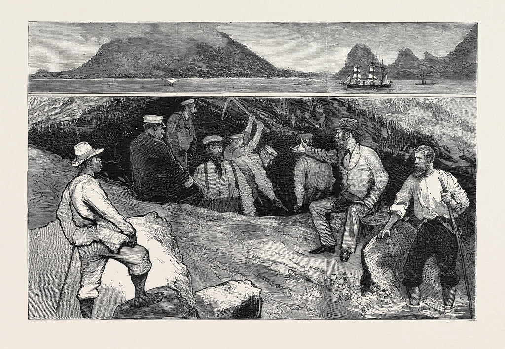 Detail of Treasure Seeking in the Haunts of the Old Buccaneers, West Indies by Anonymous