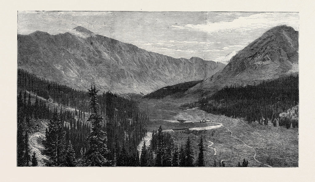 Detail of The Denver and Rio Grande Railway, New Mexico, the Fremont Pass, Headwater of the Arkansas by Anonymous