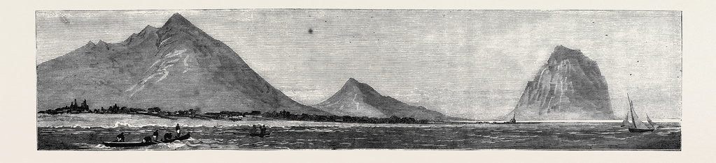 Detail of Tamarind Bay, with the Morne Rock, Once the Hiding-Place of Runaway Slaves, Mauritius by Anonymous