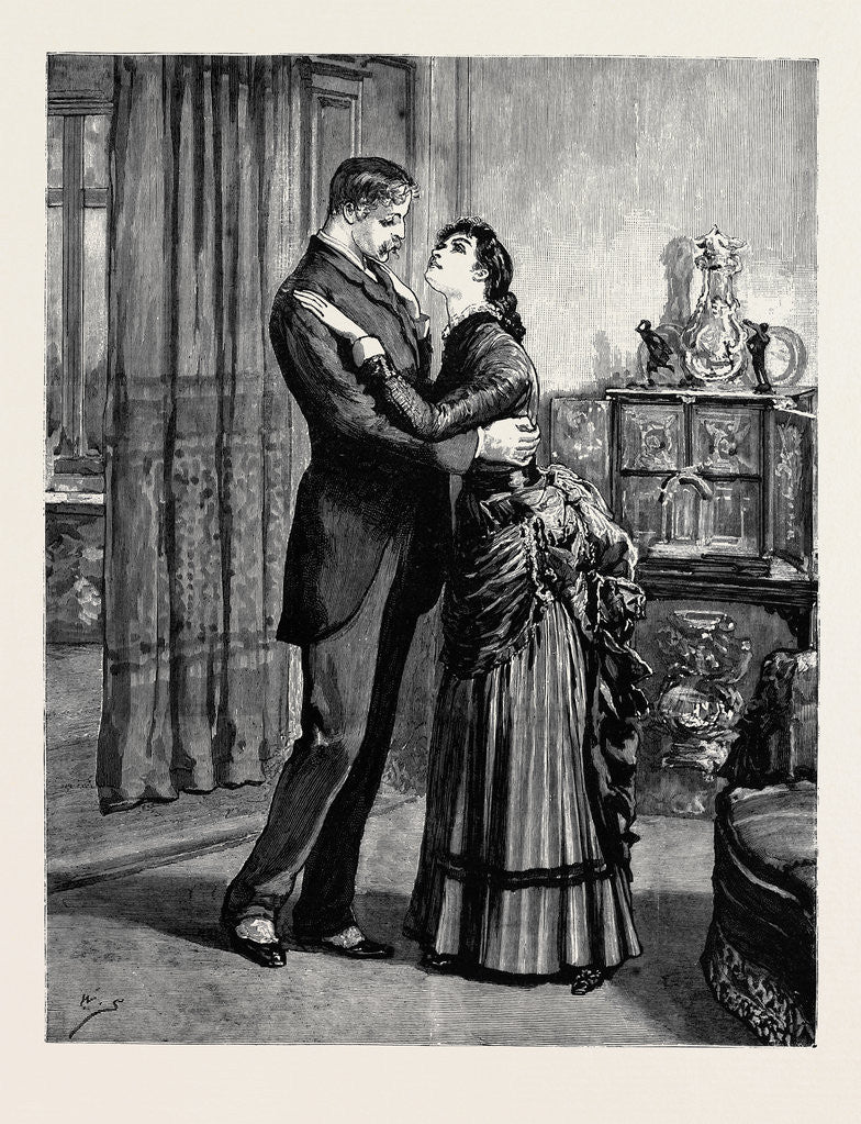 Detail of Marion Fay: A Novel, They Were in Each Other's Arms Before a Word Was Spoken Between Them. by Anonymous