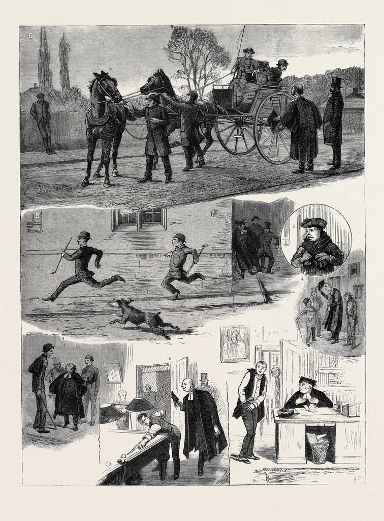 Detail of University Life at Oxford, the Proctor by Anonymous