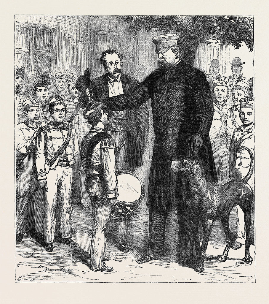 Detail of Prince Bismarck and Young Germany, Varzin, August, 1878 by Anonymous