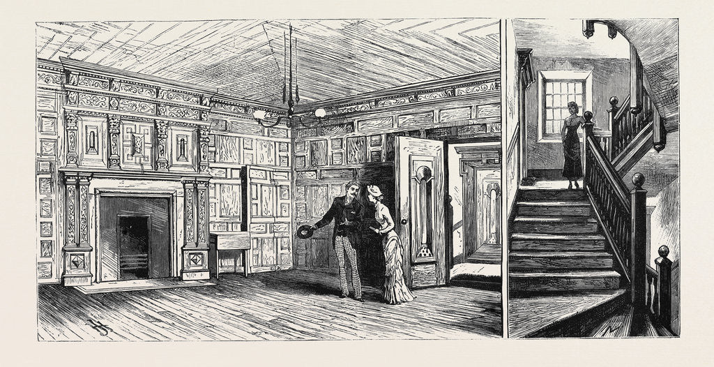 Detail of Hull: The White Hart Inn: The Plotting Chamber, Staircase by Anonymous