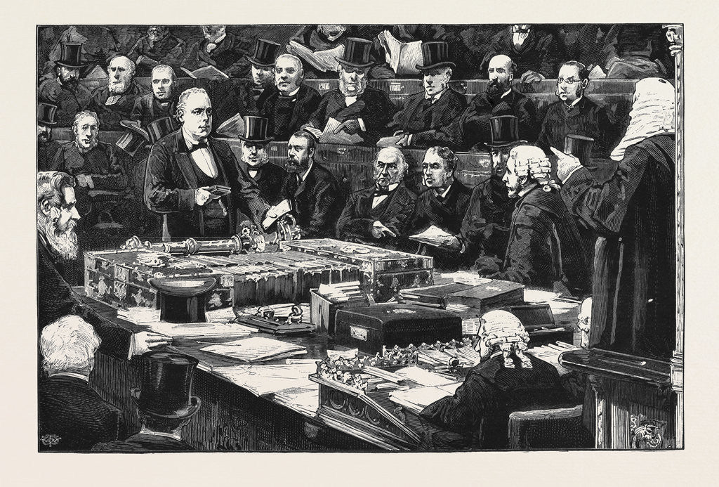 Detail of Mr. Bradlaugh Taking the Oath in the House of Commons by Anonymous