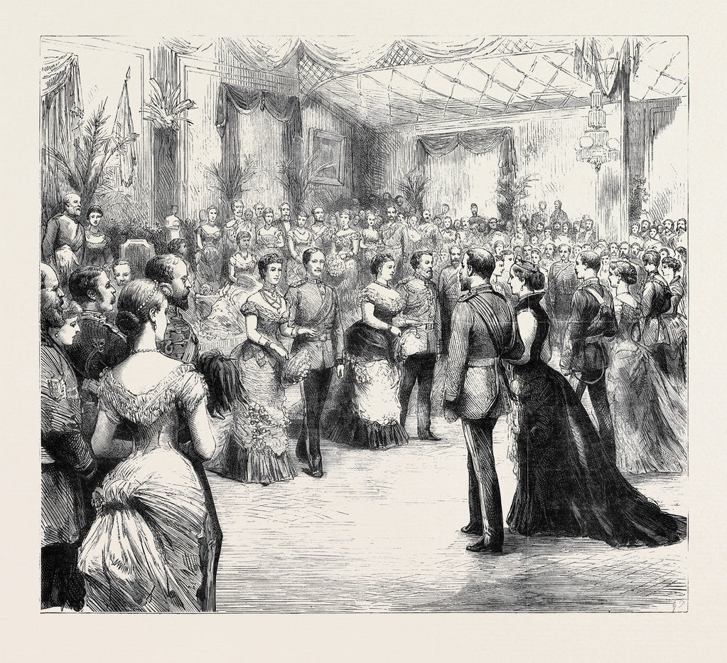 Detail of The Prince and Princess of Wales at the Honourable Artillery Company's Ball: The Opening Quadrille by Anonymous