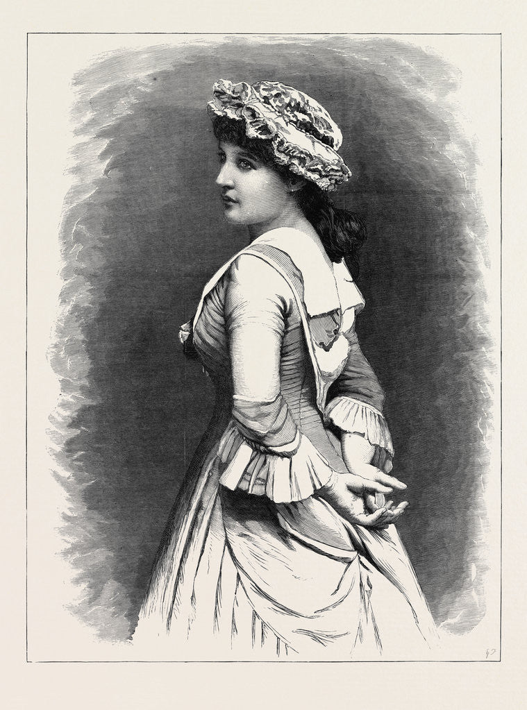 Detail of Mrs. Langtry As Miss Hardcastle in She Stoops to Conquer by Anonymous