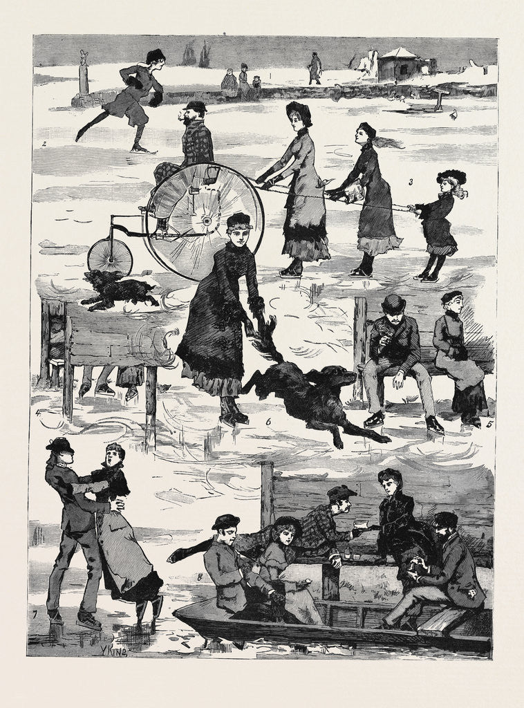 Detail of Skating by Anonymous