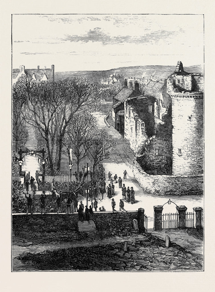 Detail of The Duke of Edinburgh in Scotland: The Duke's Arrival at Kirkwall, Orkney by Anonymous