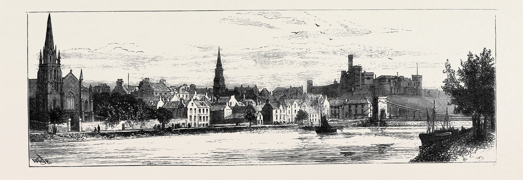 Detail of The Duke of Edinburgh in Scotland: Inverness from the River Side by Anonymous