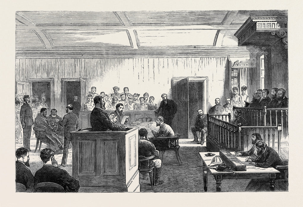 Detail of New Zealand: Examination of the Maori Leaders, Te Whiti and Tohu, at New Plymouth, Taranaki by Anonymous