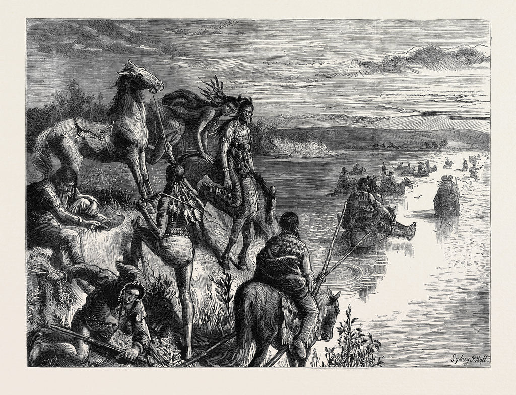 Detail of In the Great North-West with the Marquis of Lorne, Blackfoot Crossing by Anonymous