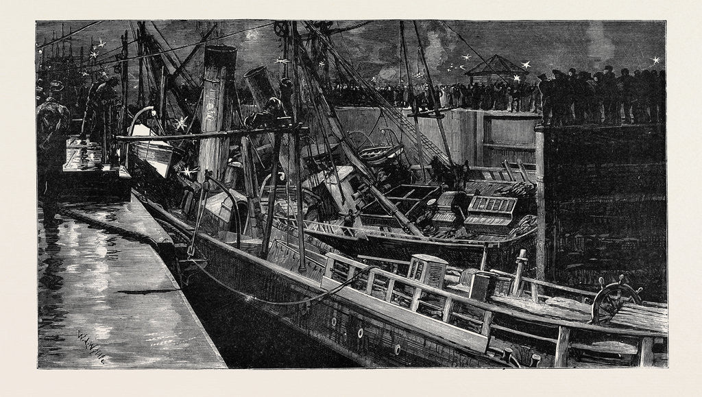 Detail of Collision of the S.S. Constancia and Primus in Dock at Newport by Anonymous