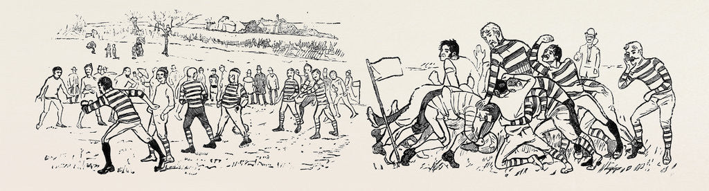 Detail of Our Great Football Match, Pelicans Versus Phantoms: Are You Ready? by Anonymous