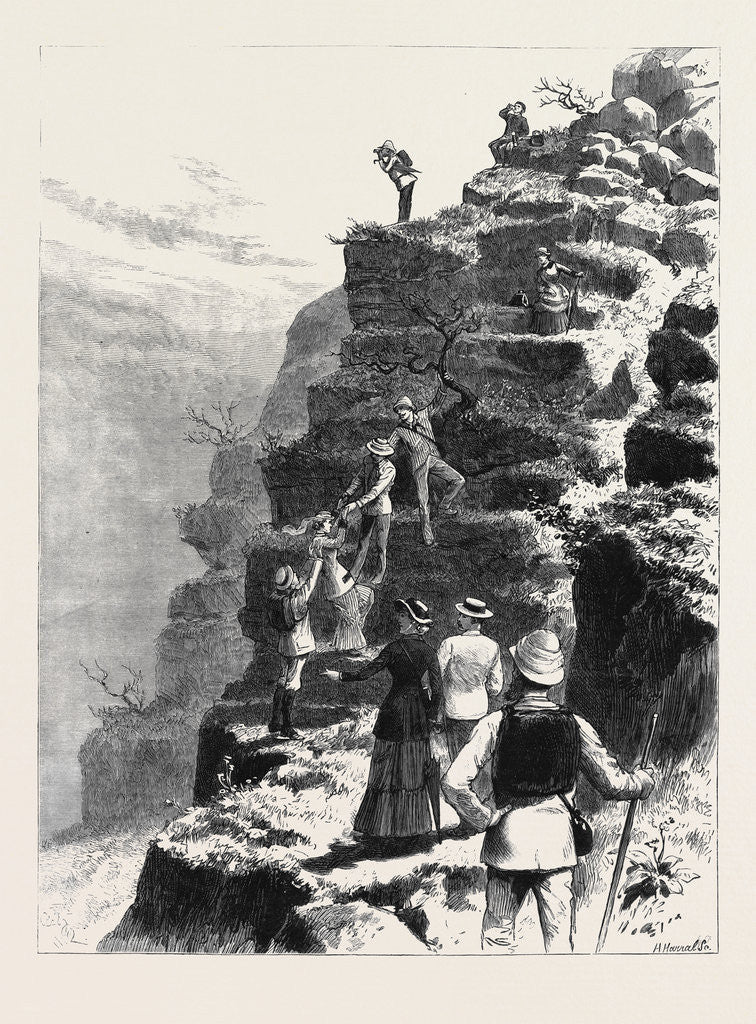Detail of South Africa, an Ascent of the Lion's Head, Cape Colony by Anonymous