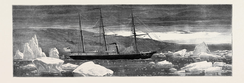 Detail of Loss of the American Arctic Exploring Vessel Jeanette: The Jeannette by Anonymous