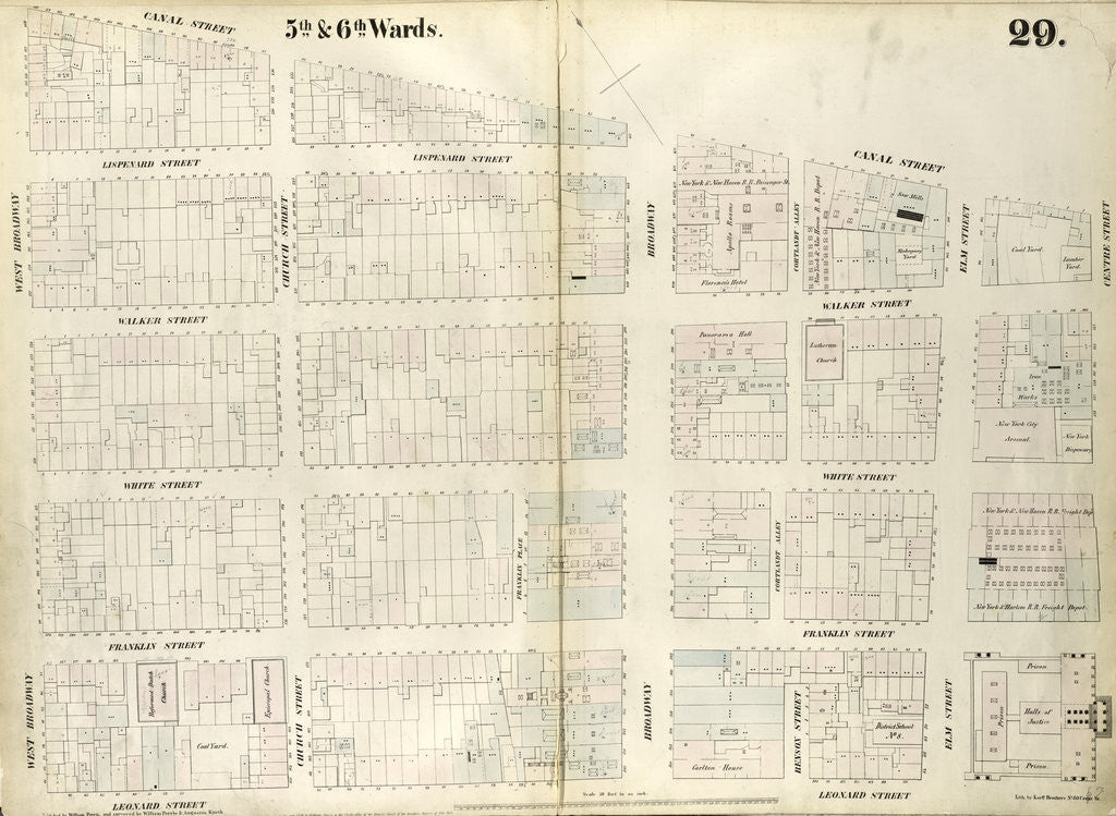Detail of Map bounded by Canal Street, Centre Street by Anonymous