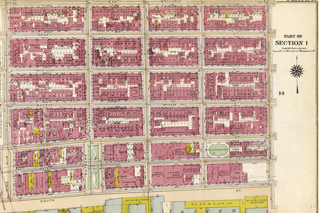 Detail of Part of Section 1: New York by Anonymous